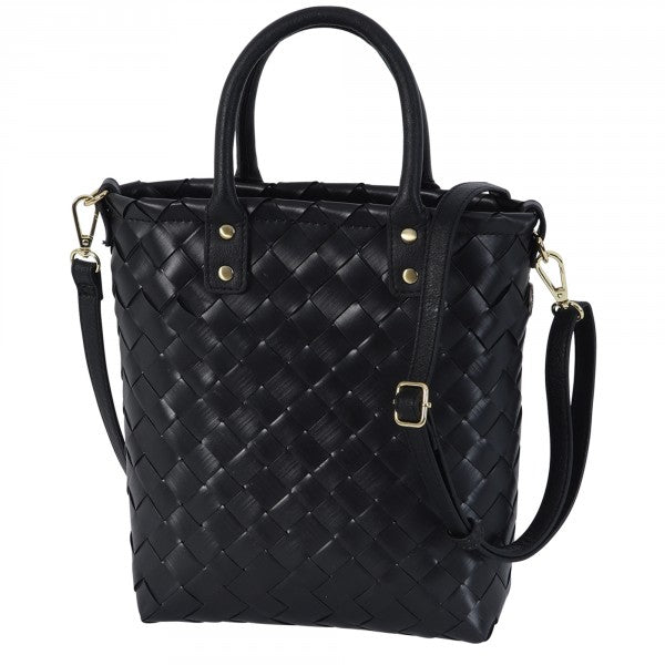 Bolso De Mano (Negro) De Pvc