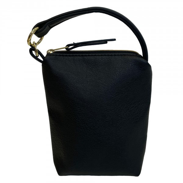 Bolso De Mano (Negro) De Pvc