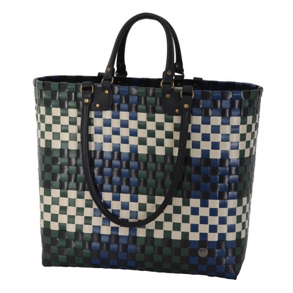 Bolso Con Asas (Colores Varios: Azúl, Verde, Beige) De Pvc