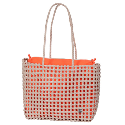 Bolso Calado (Beige/Naranja) De Pvc