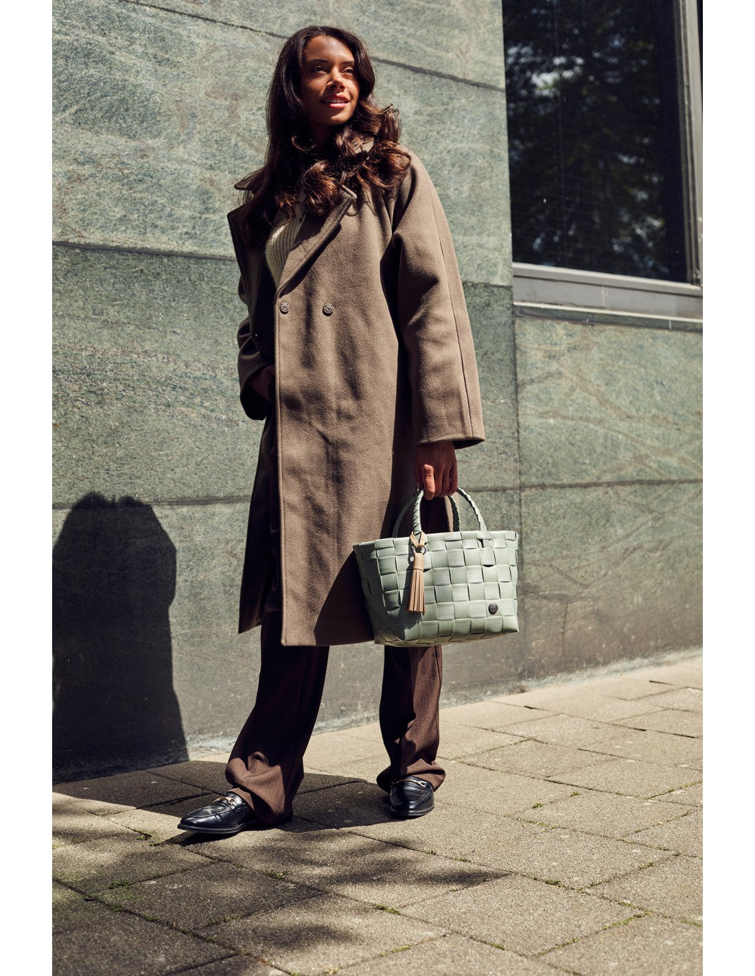 Bolso Pequeño (Verde) Con Asas De Pvc