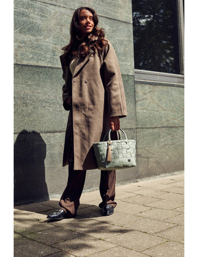 Bolso Pequeño (Verde) Con Asas De Pvc