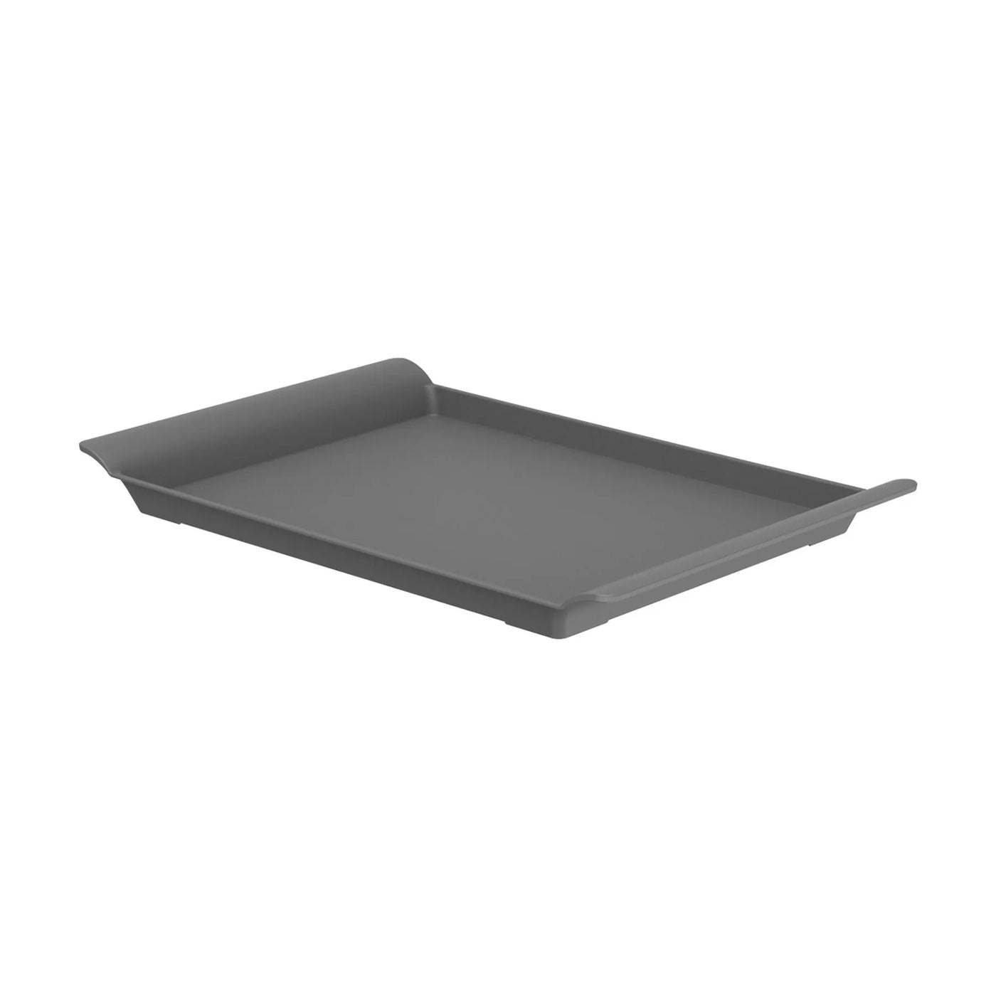 Bandeja Rectangular Gris De Plástico