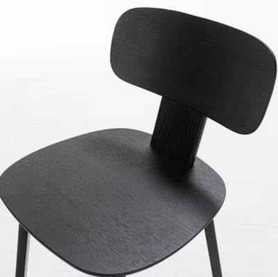 Silla De Comedor Madera (Negra) De Madera