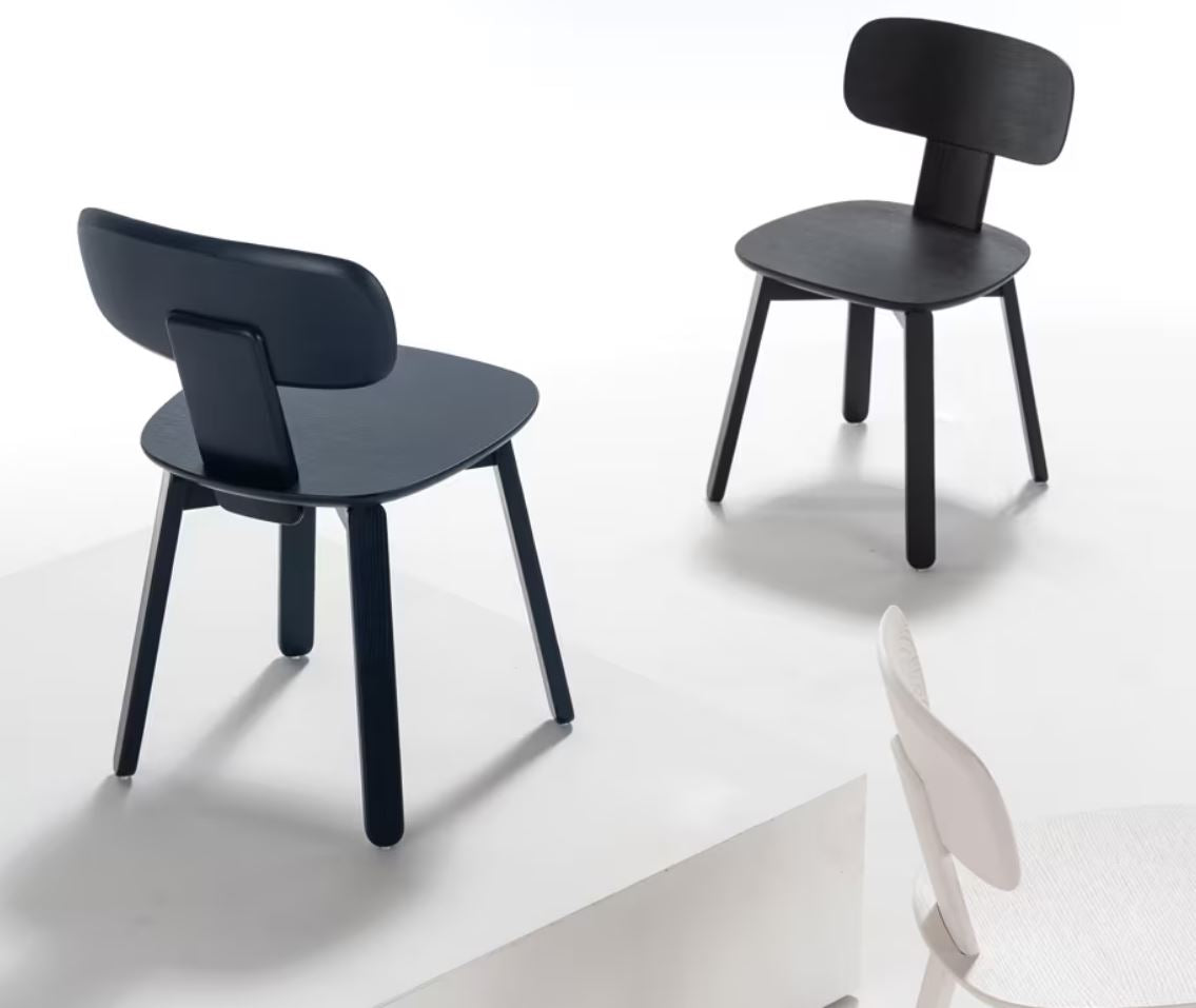 Silla De Comedor Madera (Negra) De Madera