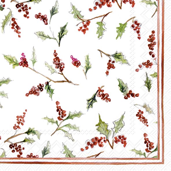 Set De 20 Servilletas De Cocktail (Berries) De Papel