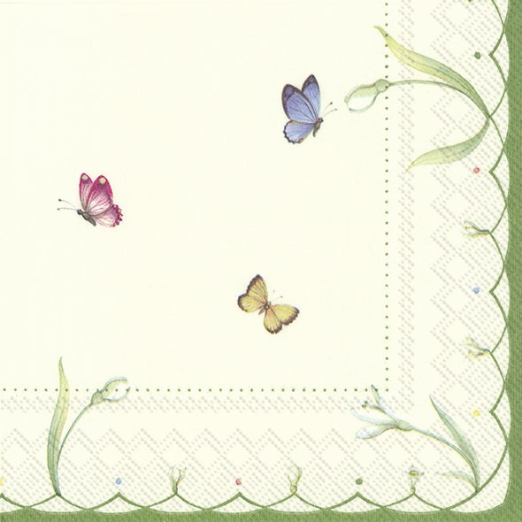 Set De 20 Servilletas Cocktail (Mariposas Colores) De Papel