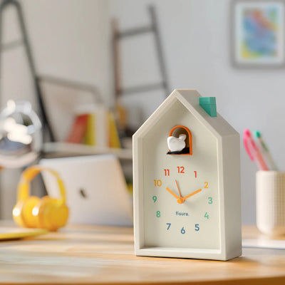 Reloj Despertador Casita (Multicolor) De Plástico