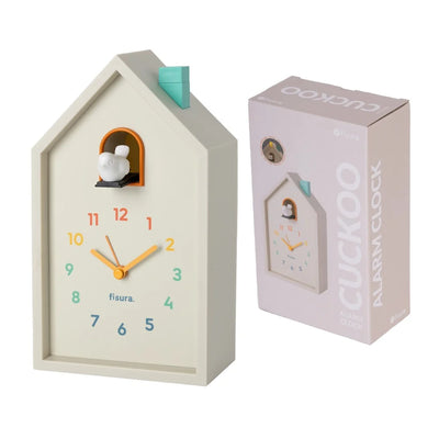 Reloj Despertador Casita (Multicolor) De Plástico