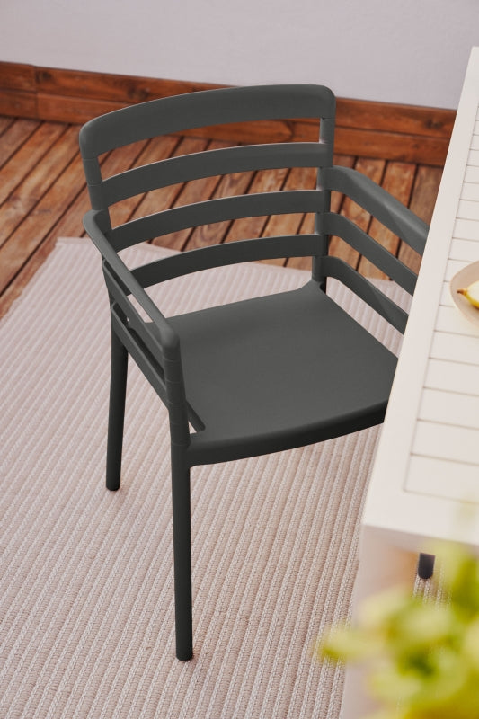 Silla para exterior (Negro) de PVC