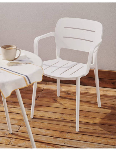 Silla De Comedor (Blanco) De Pvc