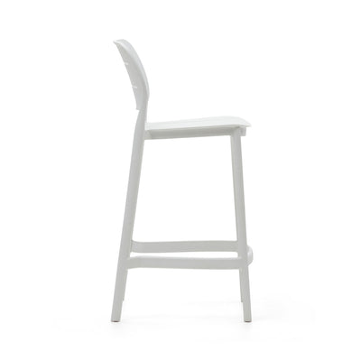 Silla Para Bar (Blanco) Con Patas Altas De Pvc