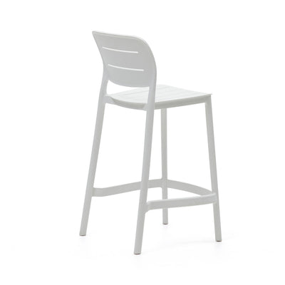 Silla Para Bar (Blanco) Con Patas Altas De Pvc