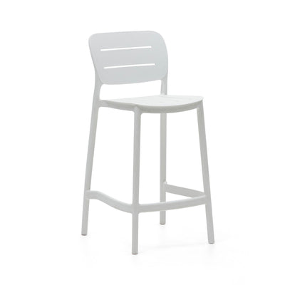 Silla Para Bar (Blanco) Con Patas Altas De Pvc