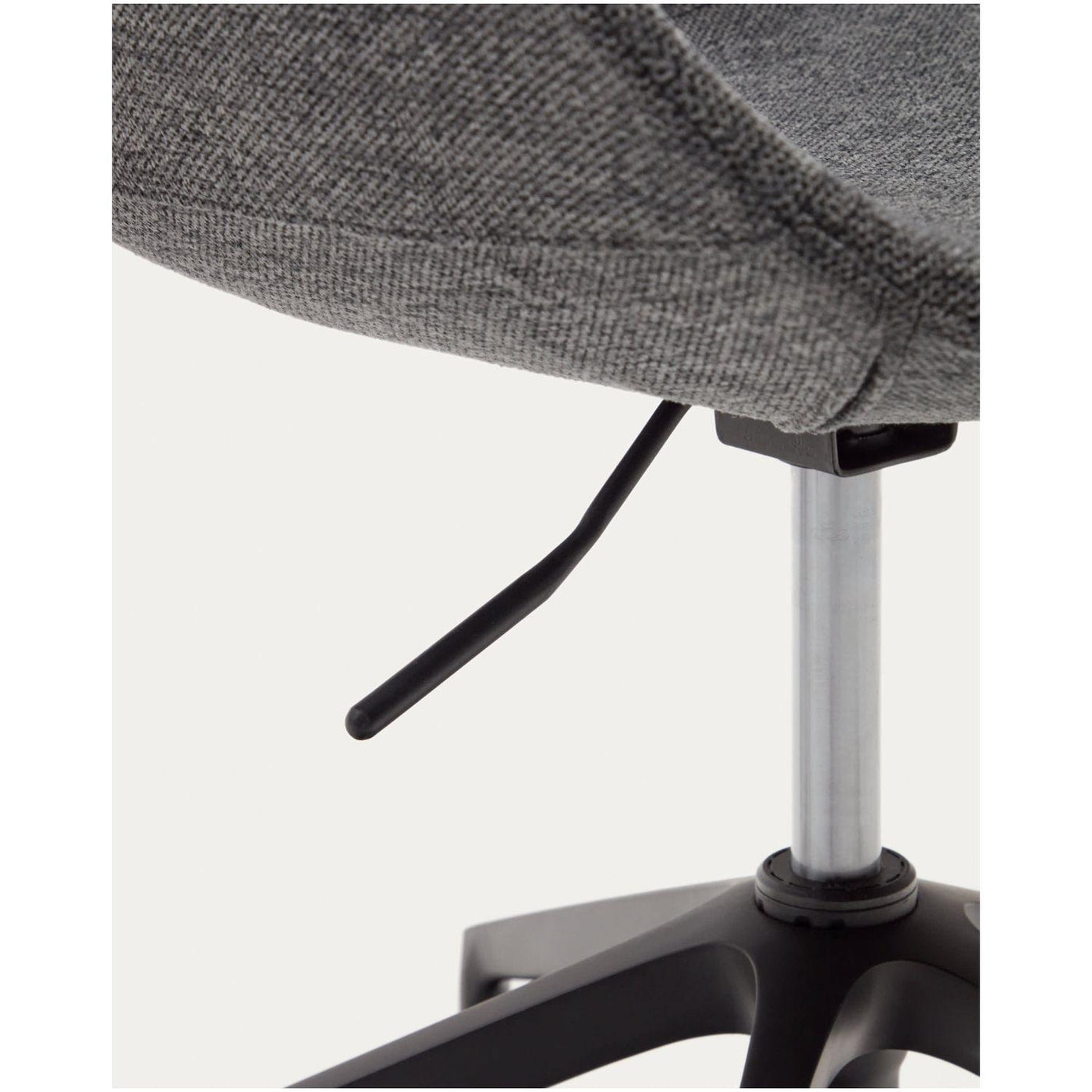 Silla De Oficina (Gris) Con Ruedas Y Estructura De Aluminio