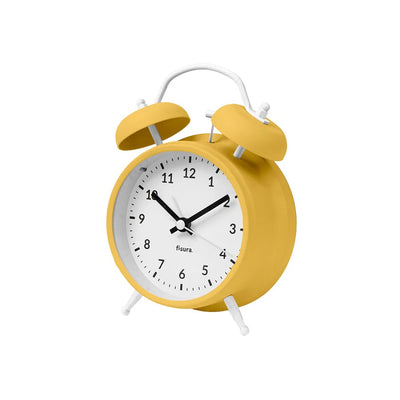Reloj Despertador (Amarillo) De Metal
