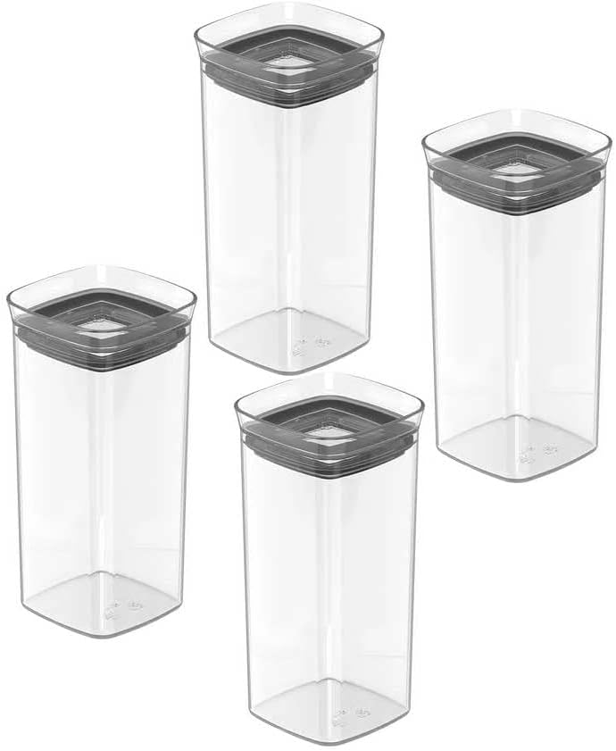 Set por 4 Especieros Herméticos (Transparente) De Plástico