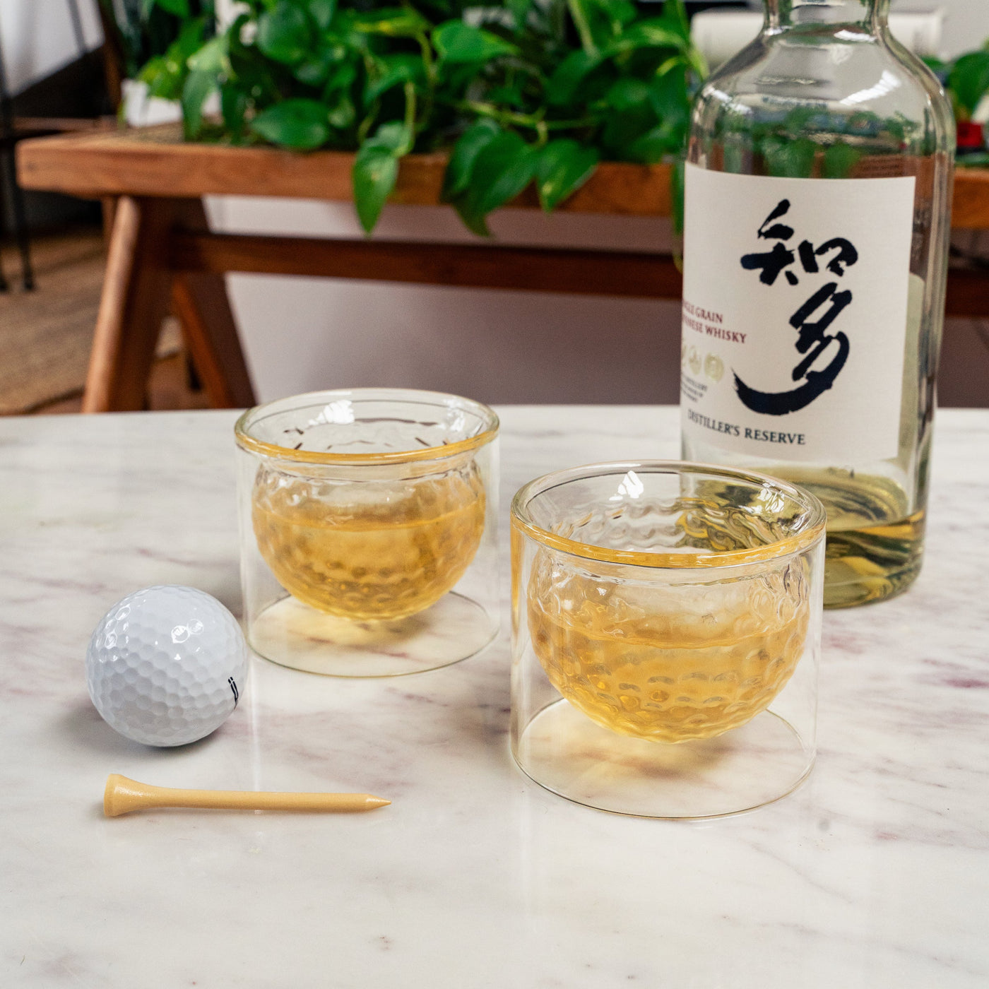 Set X 2 Vasos Shot Para Licor De Vidrio