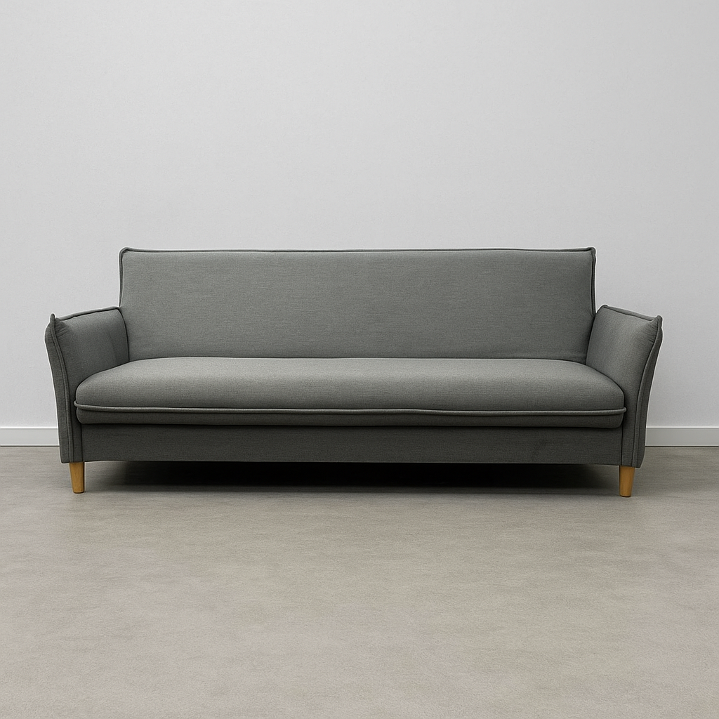 Sofá Cama Tapiz (Gris Oscuro) Con Compartimento Estructura De Madera