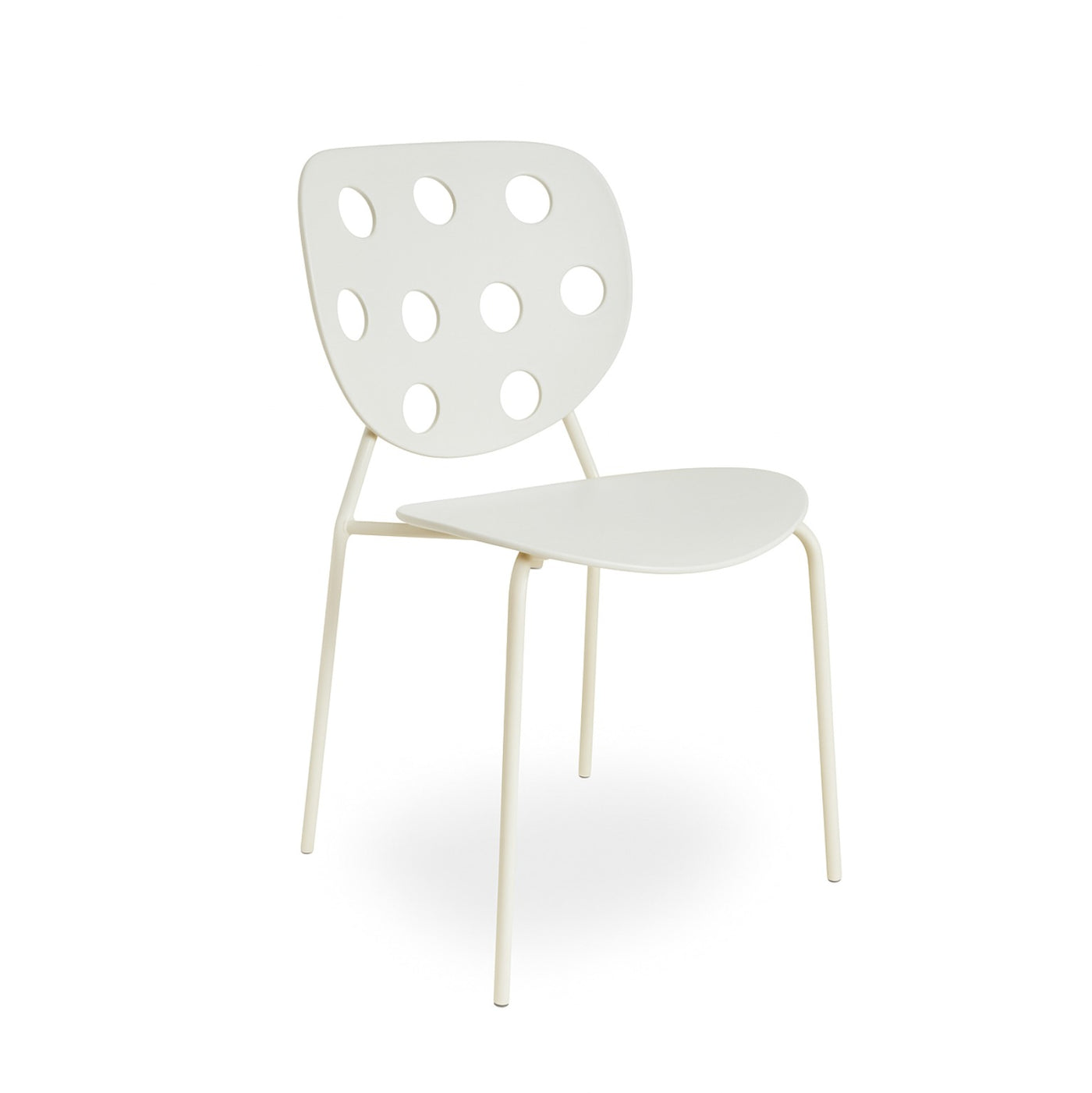 Silla De Comedor Pvc (Blanco) Con Estructura De Metal