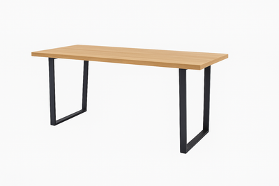 Mesa De Comedor (Natural) Tablero Mdf Y Melamina Estructura De Madera