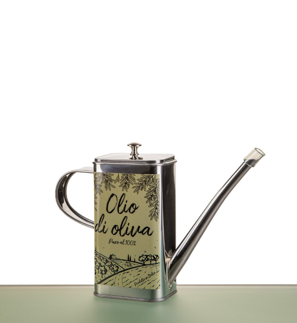 Aceitera Con Asa (Olio Di Oliva) 500 Mltrs De Acero