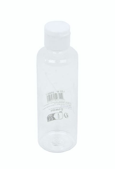 Botella (Transparente) 100 Mltrs Con Tapa De Plástico