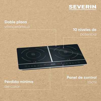 Cocina De Inducción Doble Hornilla