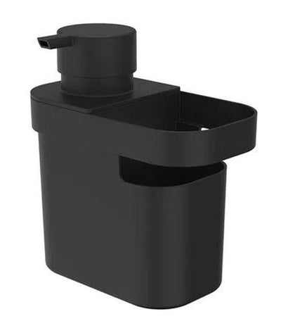 Dispensador De Detergente Y Organizador 650 Ml Negro De Plástico