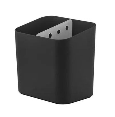 Escurridor De Cubiertos Negro De Plástico