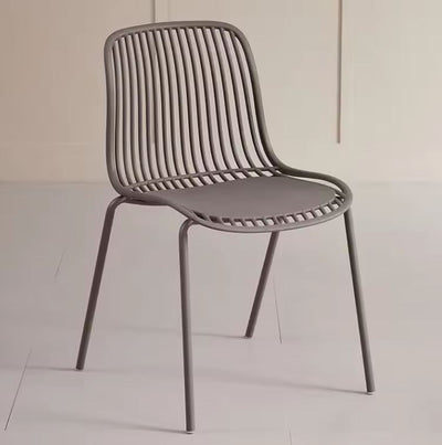 Silla De Comedor (Gris) Estructura De Metal