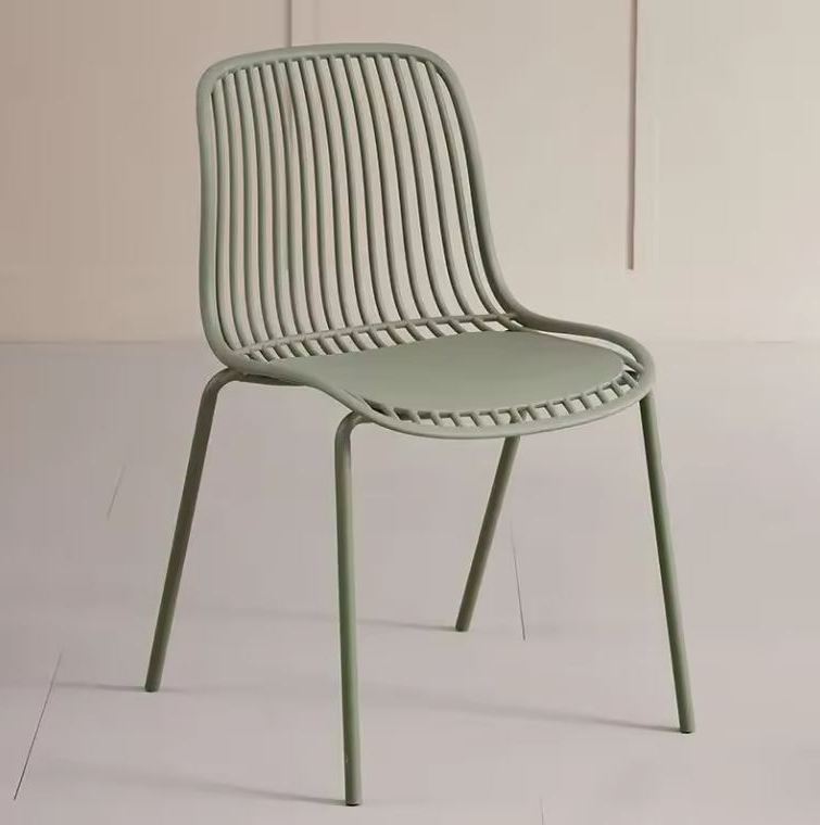 Silla De Comedor (Verde) Estructura De Metal