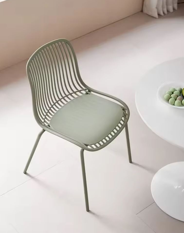 Silla De Comedor (Verde) Estructura De Metal