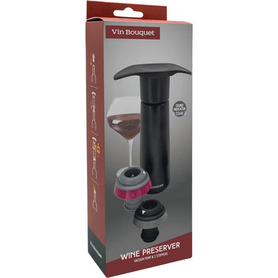 Bomba De Vacío (Negro) + 2 Tapones De Plástico