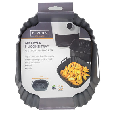 Bandeja Para Air Fryer (Gris) De Silicona