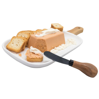 Set De 4 Cuchillos Para Untar (Negro) Con Mango De Madera