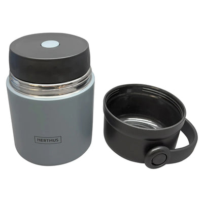 Contenedor Para Alimentos (Gris) 650 Ml De Acero