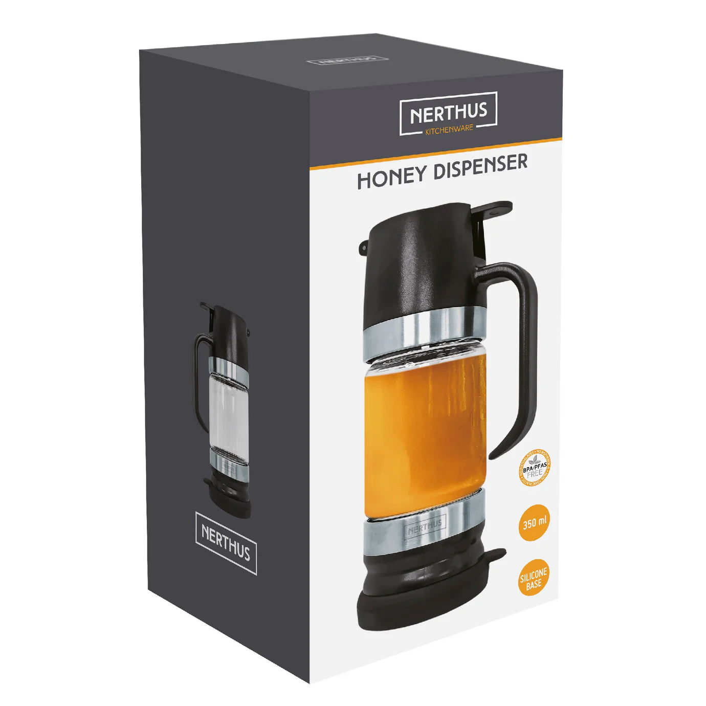 Dispensador De Miel 350 Ml De Vidrio