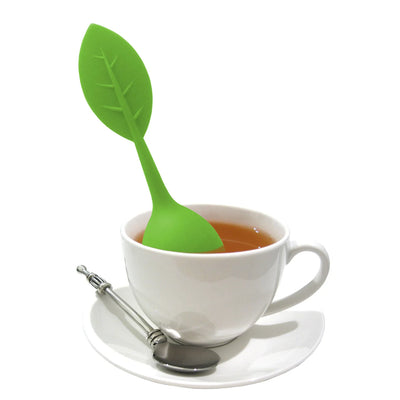 Infusionera (Verde) Modelo "Hoja" De Silicona