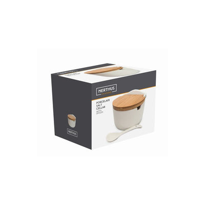 Salero Redondo De Porcelana