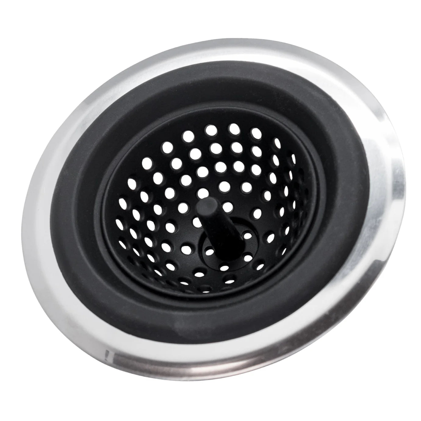 Tapón Y Colador Para Fregadero (Negro) De Silicona