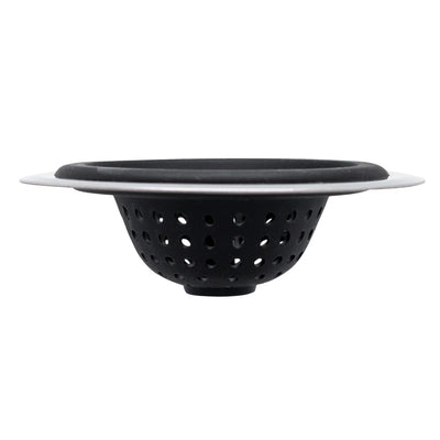 Tapón Y Colador Para Fregadero (Negro) De Silicona