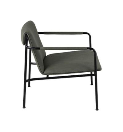 Sillón Tapizado (Verde) Con Estructura De Metal