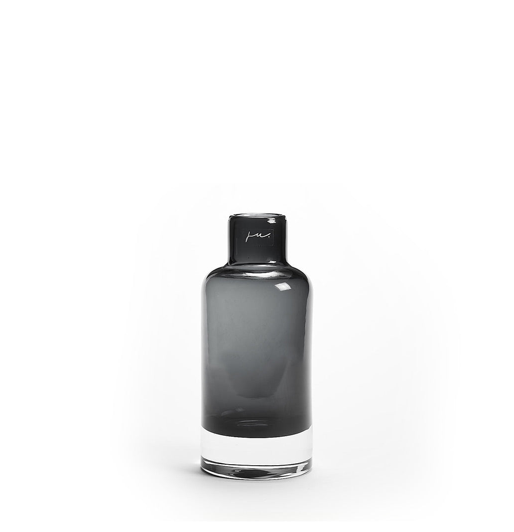 Florero Decorativo (Gris) Mediano De Vidrio