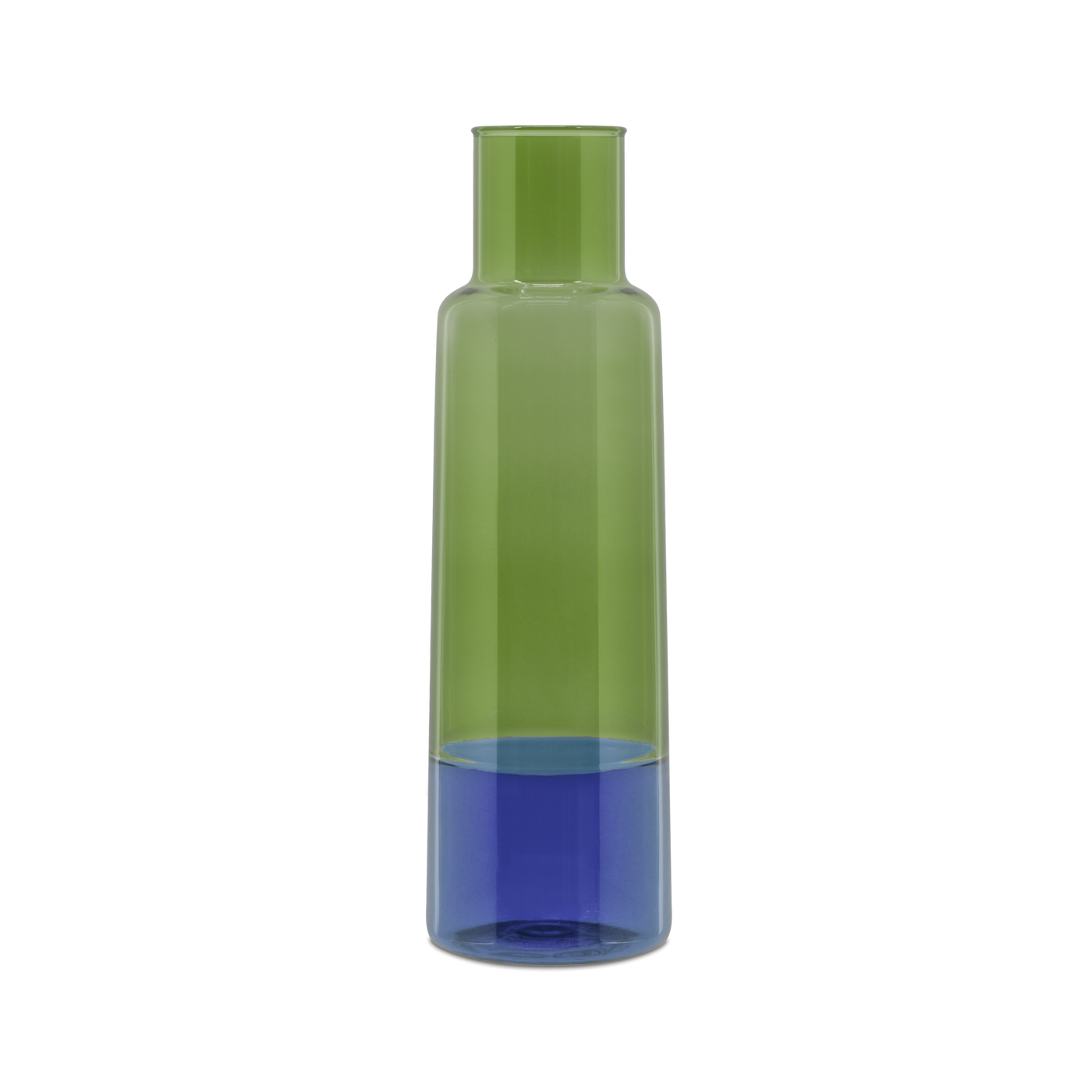 Garrafa Decorativa 1.0 Ltrs (Verde / Azul) De Vidrio