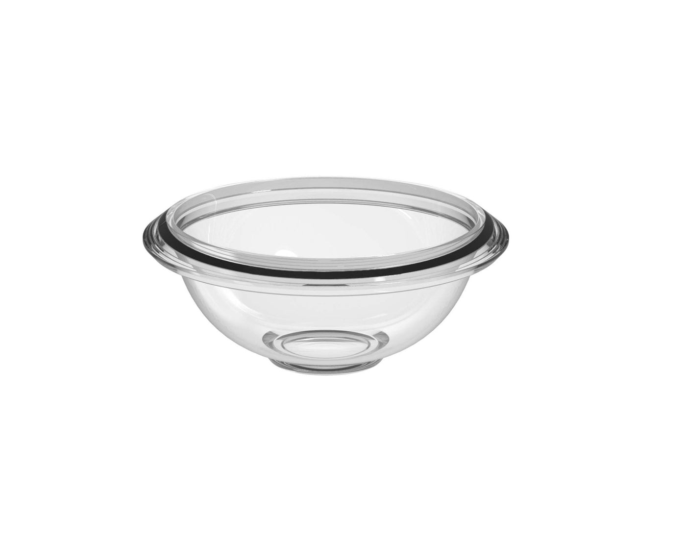 Bowl Redondo Pequeño (Transparente) De Plástico