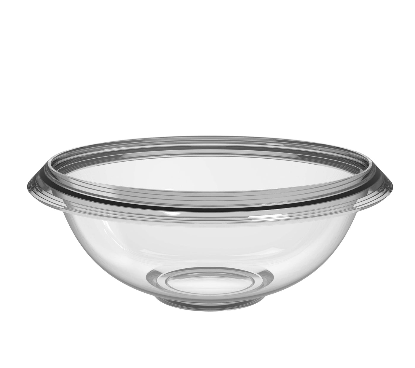 Bowl Redondo Grande (Transparente) De Plástico