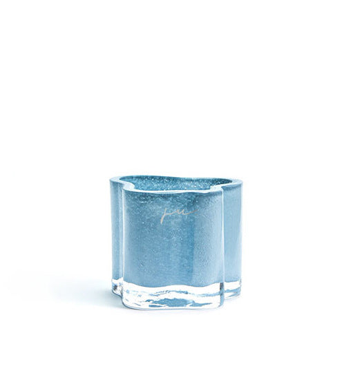 Florero Pequeño Deco (Azúl) De Vidrio