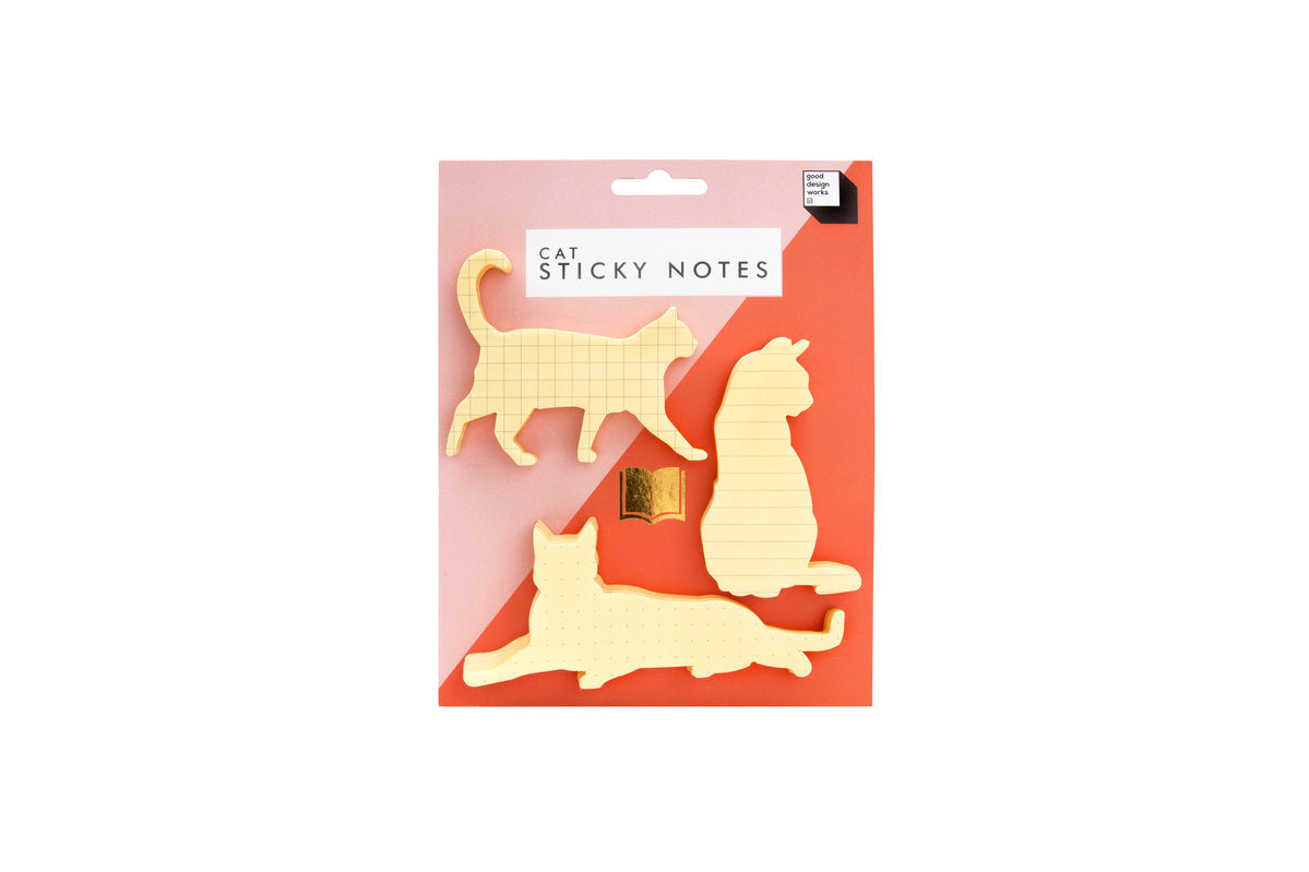 Set X 3 Notas Adhesivas Modelo Gatos De Papel
