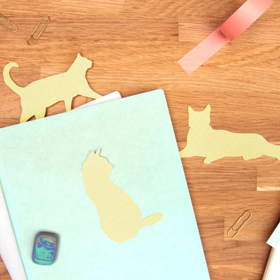 Set X 3 Notas Adhesivas Modelo Gatos De Papel